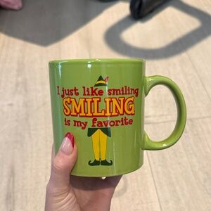 Green Smiling Quote Mug